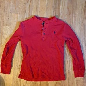 Boys long sleeve polo shirt size small